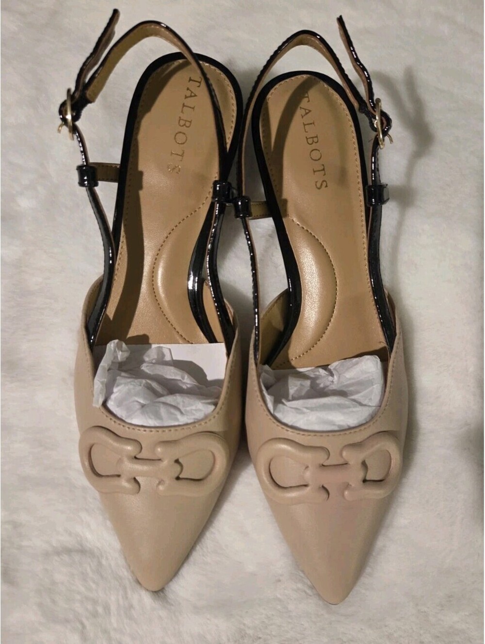 Talbots Sylas Sz 5 M Bit Slingback Soft Nappa Pumps Heels Shoes